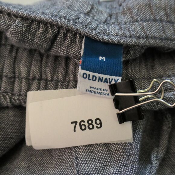 Old Navy Pants Womens L Gray Linen Blend Pull On Pockets Lightweight 31 x 25 - Picture 8 of 9